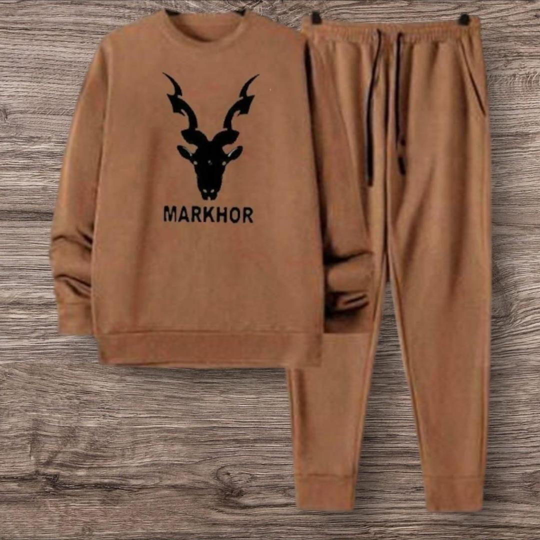 Men's Printed Polyester Track Suit - 2 Pcs