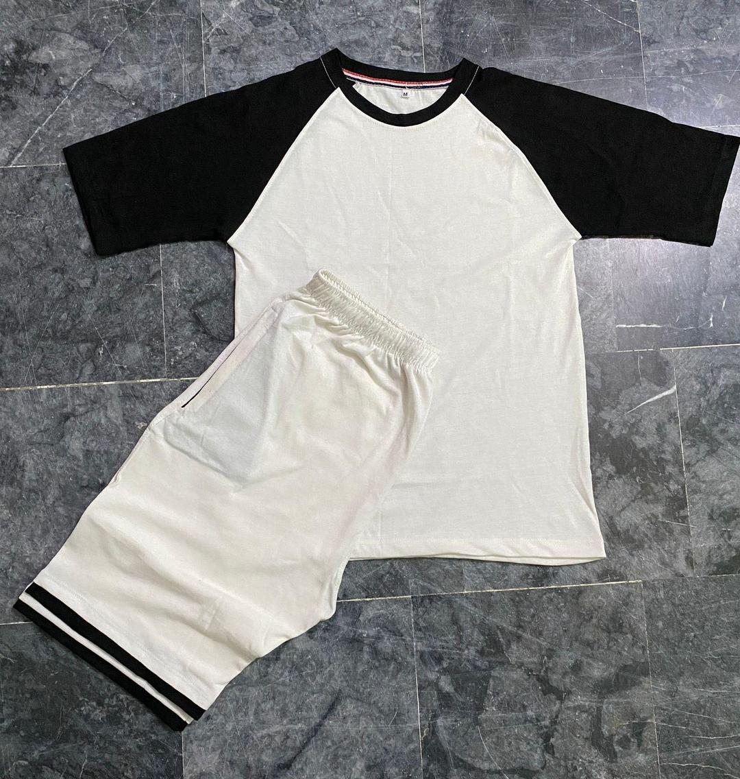 Men's Cotton Plain T-Shirt & Shorts Tracksuit