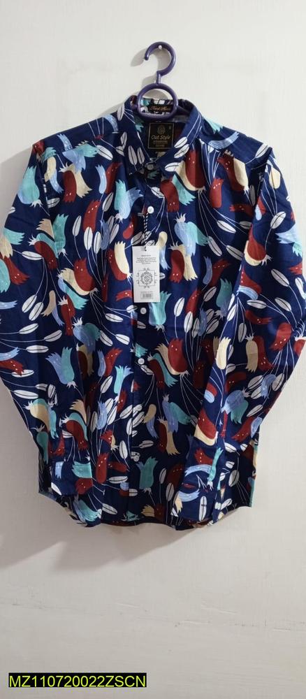 Men's Cotton Printed Button Down Shirt