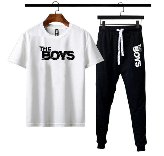 Men's Printed Polyester Track Suit - 2 Pcs Set