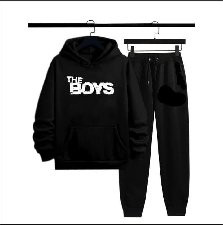 Men's Fleece Hoodie Track Suit - 2 Pcs